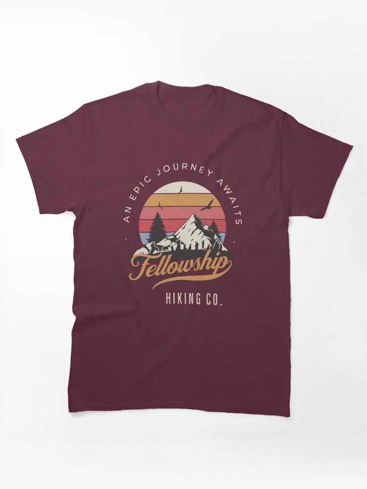 Journey Fellowship Hiking Co - An Epic Journey Awaits - Black - Fantasy Classic T-Shirt