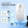 Bluetooth 5.4 Мышь 2.4G Беспроводная Мышь Двойной Режим Тихая Мышь Перезаряжаемая Игровая Мышь Мыши для ПК Компьютера Ноутбука Macbook