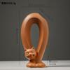 ceramic vase ornament modern simple living room wine cabinet entrance advanced sense flower arrangement art decoration