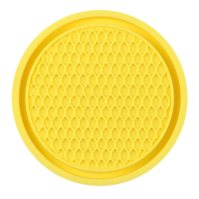 Автомобильный Нескользящий коврик для чашки с водой, украшение со стразами, авто интерьер для украшения автомобиля, аксессуары для тюнинга транспортных средств