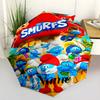 Smurfs Adventure Outdoor Automatic Umbrella with 8-Rib Durable Plastic & Iron Durable Everyday Carry Umbrella Outdoor Accessory