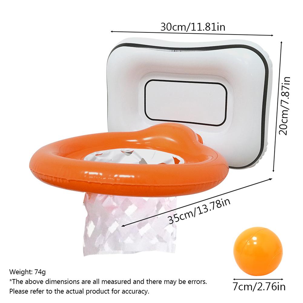 Inflatable Basketball-Hoop Throwing Toys Include Ball Party Game Set For Kid Adults Birthday Party Indoor Outdoor Game
