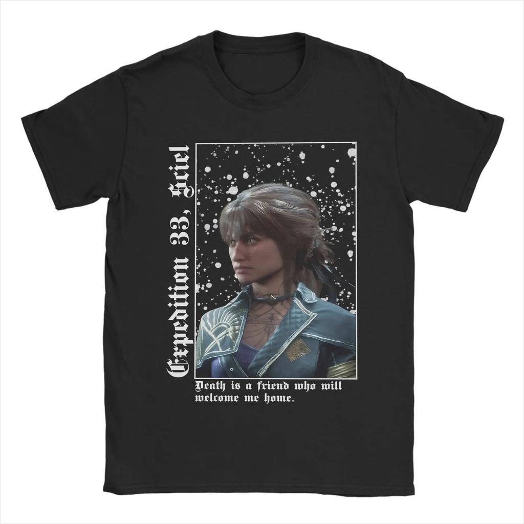 Unisex Women TShirt Clair Obscur Expedition 33 Sciel Funny Cotton Tee Shirt Short Sleeve T Shirts Crew Neck Tops New Arrival