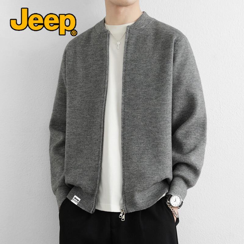 Jeep Мужской вязаный кардиган в американском стиле