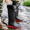 High Tube Rain Shoes Men's Medium Tube Non-slip Water Shoes Fashion Outdoor Rain Boots Fishing Thick-soled Water Boots Thermal Rubber Shoes