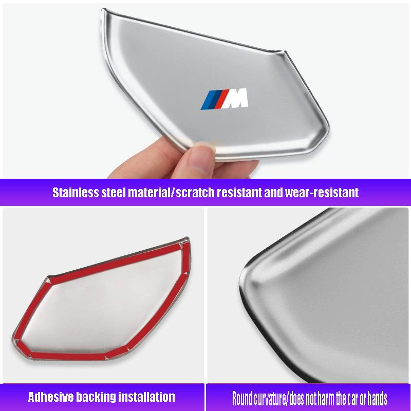Car Door Inner Bowl Protective Panel Decorative Valve Cap Accessories For BMW X1 X2 X3 X5 X4 X6 X7 iX3 F20 F10 F07 E70 E46