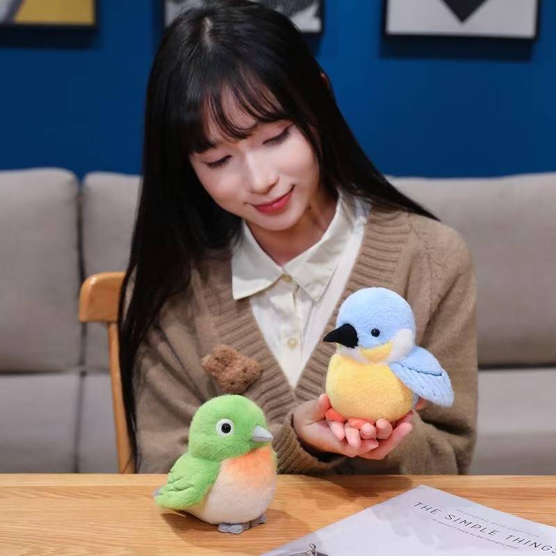 12cm Simulation Bird Doll Kawaii Stuffed Plush Toy Doll Cartoon Anime Cute Gift Doll for Children's Birthdays and Holidays