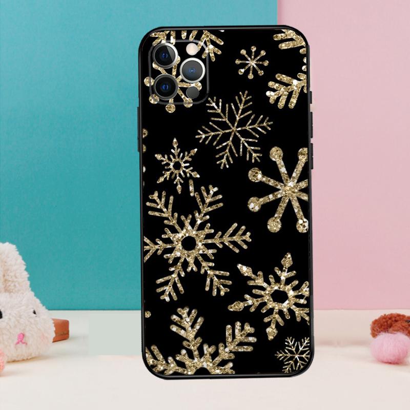 Чехол для телефона «Рождественские снежинки» для iPhone 17 Air 16 14 13 12 11 15 Pro Max 12 13 mini 15 16 Plus 16e Чехол