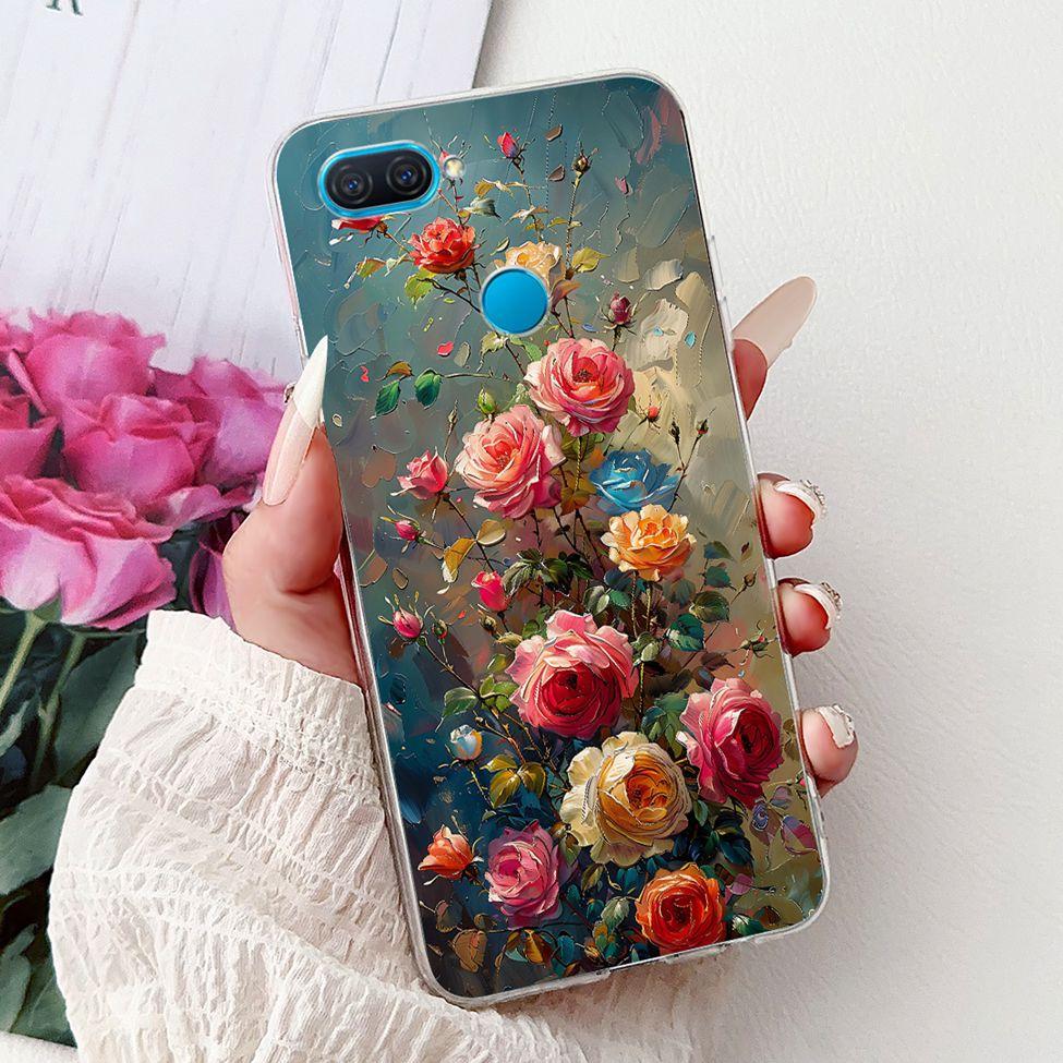 Clear For Oppo A12 CPH2077 CPH2083 Cover For Oppo A12 Case Luxury Butterfly Love Fashion Flowers Cool Lion Cute Painted