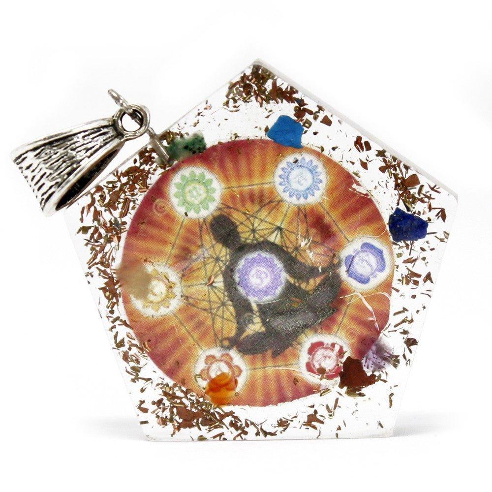Orgonite Pendant, Pentagon Chakra