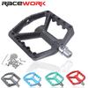 RACEWORK Nylon Wide Platform Bike Pedals for Mountain & Road Bikes