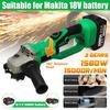 180° Cordless Brushless Angle Grinder 3 Gears Electric Polishing Machine for Makita Battery