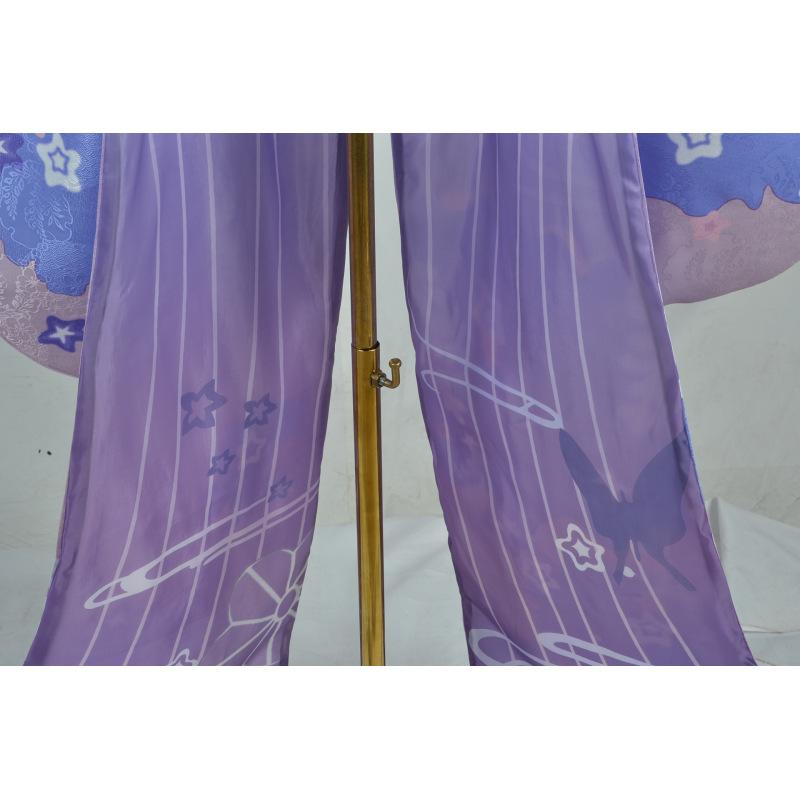 Shogun Raiden Ei Makoto Beelzebul Косплей кимоно костюм парик комплект платье горничной женский костюм на Хэллоуин