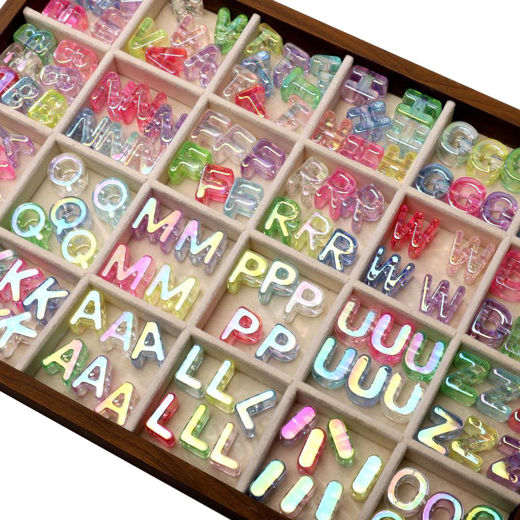 5 шт. Акриловые бусины Радуга Солнечный свет Бусина с буквой Для DIY Ожерелья Браслета Серег Изготовления Ювелирных Изделий Аксессуары для Рукоделия