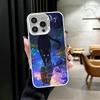 Ночная Луна Кошка Мечтательное Искусство Мягкий Чехол для Телефона для iPhone 15 16 17 Pro Max 17Air 16E 14 Plus 13 12 Mini Ударопрочный Задний Корпус