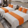 Business Bed End Towel High-end Modern Chinese Style Hotel Beds Flag Homestay Simple German Velvet Bed Table Runner