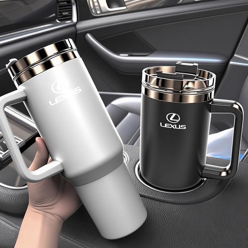 1200ML Stainless Steel Thermos Cup Car Accessories Coffee Mug For Lexus F SPORT LBX NX RX 350h 450h ES UX 300e GS GX IS LS LX CT ADX1