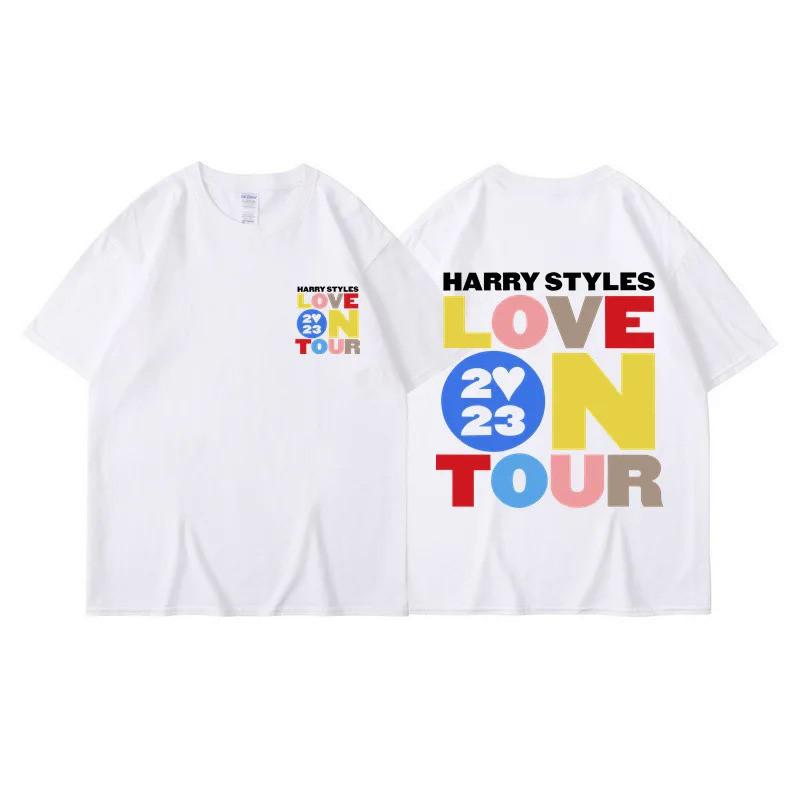 Harry Styles Love on Tour Summer Mens 100 Cotton Tshirt Y2K HipHop Street Casual Fashion Mens Short Sleeve Tshirt Unisex