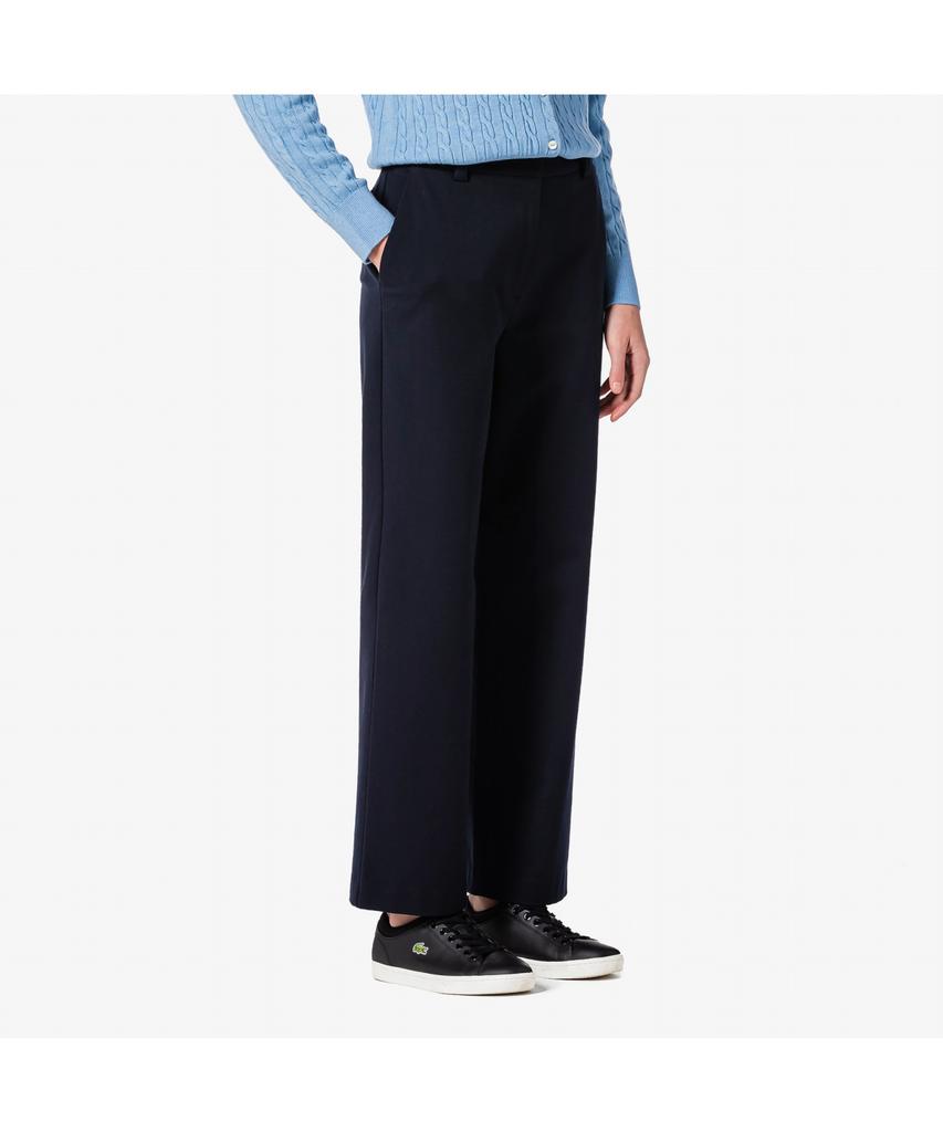 LACOSTE Женские прямые фланелевые укороченные брюки Hf671E-55N 166
