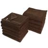 Beauty Imabari Towel Commercial Face Towel Set of 10 Murakami Towel M Color 34x86cm For Beauty Salons 100 Colors Lightweight and Thin (№100 Мокко)