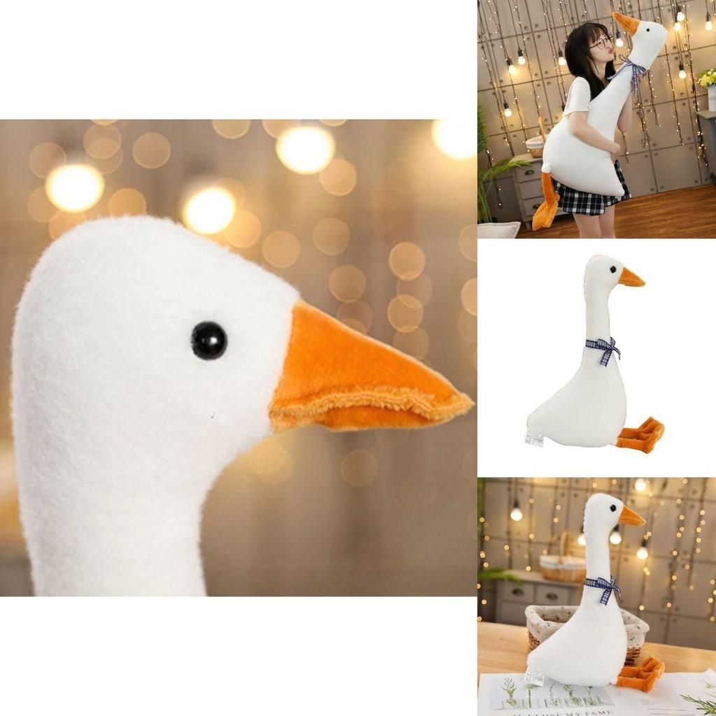 High Quality Plush White Goose Pillow Cute And Cozy Sleeping Toy Ideal Stuffed Doll Gift