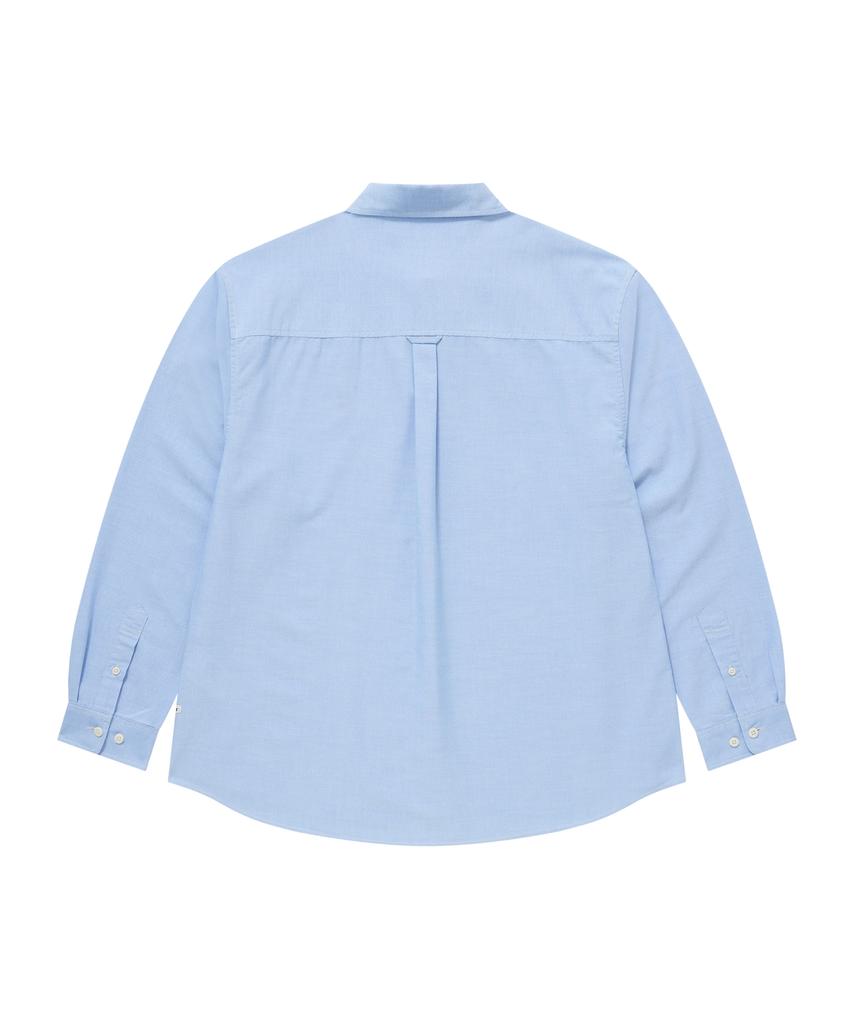 COVERNAT Coolmax® C Logo Oxford Shirt Blue