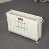 Nordic Style Iron Storage Basket with Wheels for Books, Snacks, Magazines, Yoga Mats & Sports Equipment