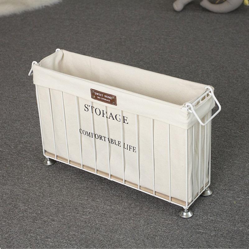Nordic Style Iron Storage Basket with Wheels for Books, Snacks, Magazines, Yoga Mats & Sports Equipment