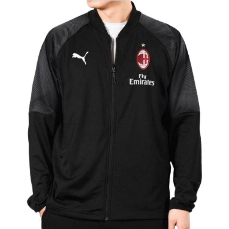 Puma Мужская тренировочная куртка AC Milan 18/19 Черная 754864-01