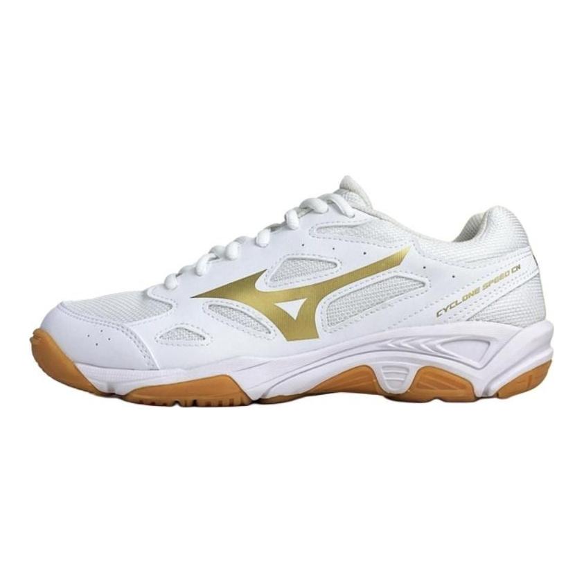 Mizuno Кроссовые кроссовки Cyclone Speed 1 CN Унисекс Низкие Тренировочные Белый Золотой V1GA218152