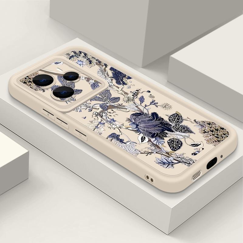 Luxury Retro Dark Floral Pattern Case For Xiaomi Redmi Note 14 13 Pro 5G 12 11 Funda Xiaomi 14T 13T 11T Pro Shockproof Bumper Silicone Cover
