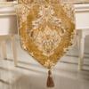 European Jacquard Table Flag Tea Table and TV Cabinet Anti Slip Long Towel Beaded Tassel Pendant Furniture Decoration Tablecloth