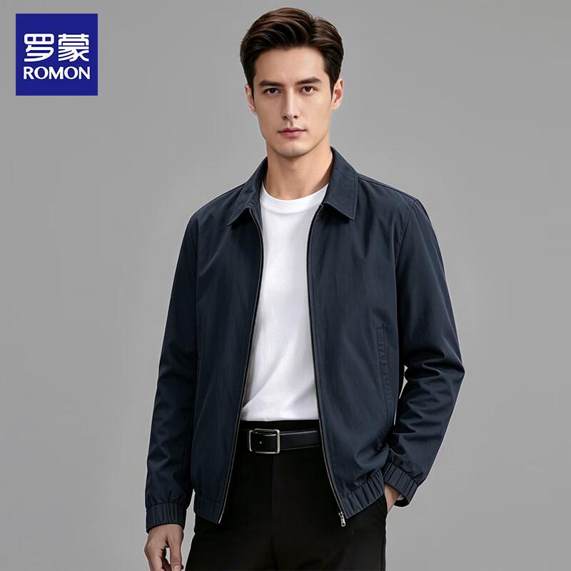 Romon Men's Spring Autumn Casual Cotton Jacket