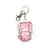 THREE TO EIGHTY POPPI KEYRING PINK