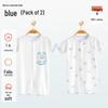Babyprints Хлопковый комбинезон с коротким рукавом для новорожденных, 2 шт.