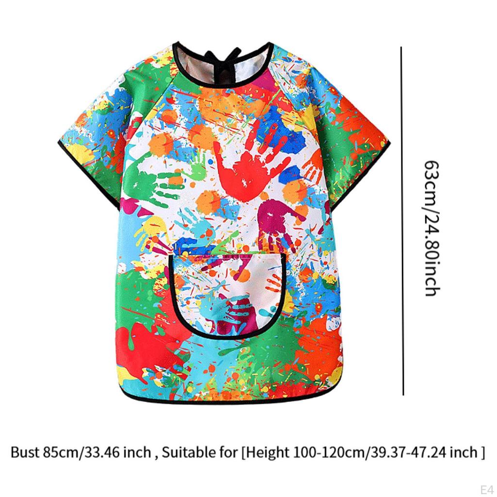 Художественный халат для детей, детский игровой фартук, мягкие практичные нагрудники для кормления детей, живопись