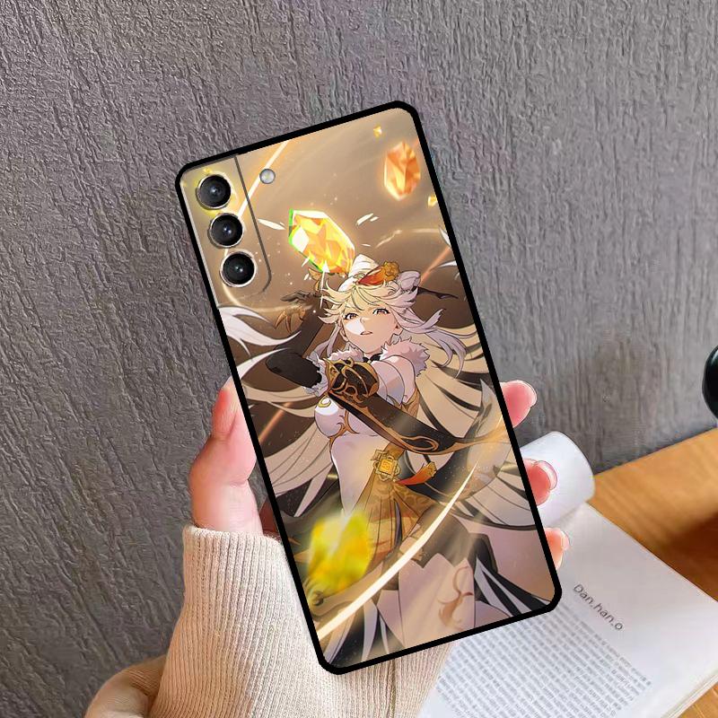 Ningguang Genshin Impact Phone Case For Samsung Galaxy S24 S26 Ultra S20 S21 S22 S23 S25 Plus S10 S24 S25 FE Cover