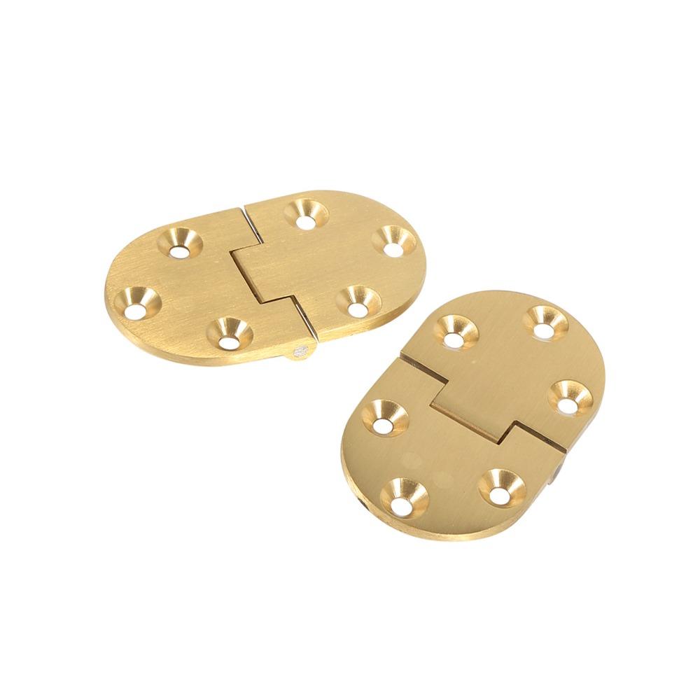 2 шт. Прочная латунная петля для подноса дворецкого 2-1/2"X1-1/2, цельная латунь с винтами, петли-крышки, золотая, 90 градусов, петля для откидной крышки, деревообработка
