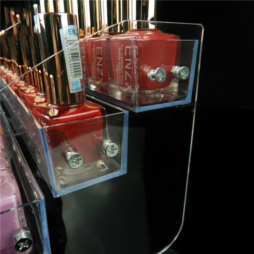 2/3/45/6/7 Layers Acrylic Nail Polish Display Organizer Shelf Clear Cosmetic Display Rack Holder Frame Jewelry Stand Storage Box