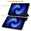 For Xiaomi Pad 6 / 6 Pro 11-inch 2023 , Ultra Thin Trifold Stand PU Leather Protective Cover, Soft Silicone Back Shell