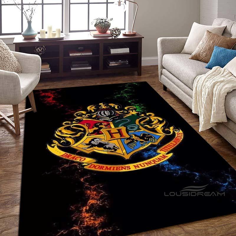 Harry Potter Logo Home Decor Rug, Bedroom Mat, Digitally Printed Movie-themed Mat, Large Play Mat1