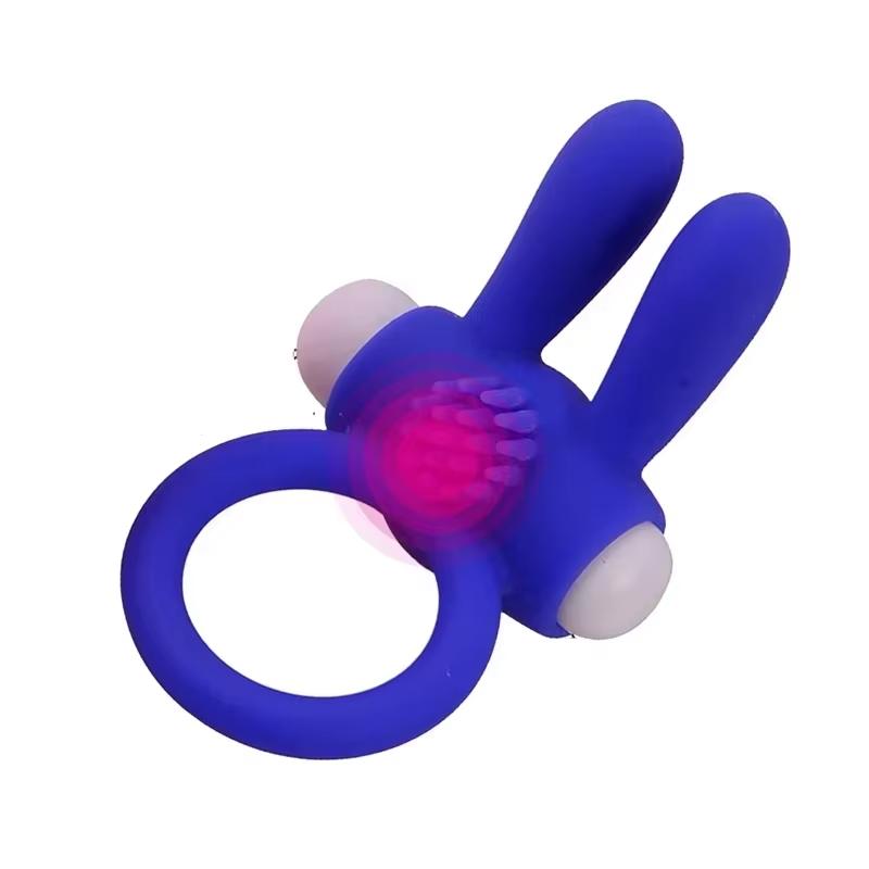 Vibrator Elastic Rabbit Penis Cock Ring Clitoral Stimulator For Delay Ejaculation Couple Erotic Sex Toy