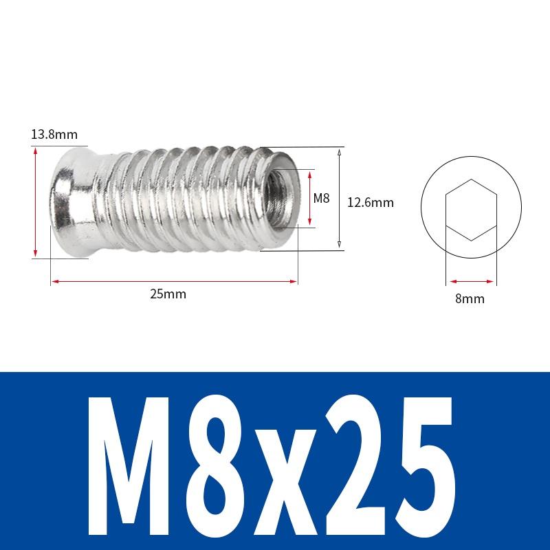 M4 M5 M6 M8 Нержавеющая сталь 304 Врезные гайки с шестигранным шлицем с резьбой для деревянной мебели