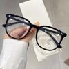 Lightweight Square Frame Myopia Glasses Retro Large Frame Eyewear Anti-blue Light Glasses  Student