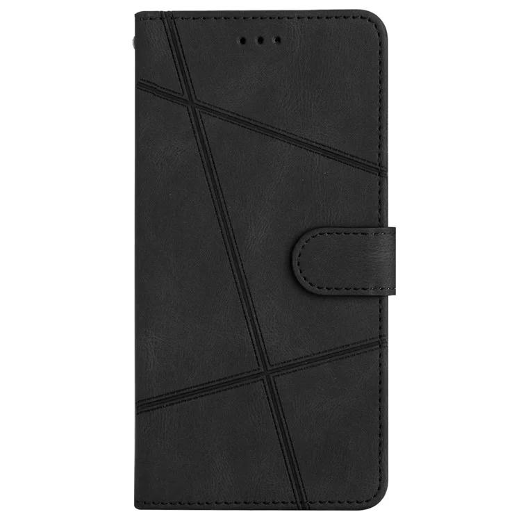 Для Huawei Mate 60 чехол-кошелек-подставка для телефона Crazy Horse Texture PU Leather Imprinted Lines Cover