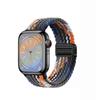 Нейлоновый складной ремешок с магнитной застежкой для часов Apple iWatch - универсальный модный плетеный ремешок S10