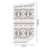 Ethnic Pattern Wallpaper Burgundy, Beige and Light Gray 50x1000