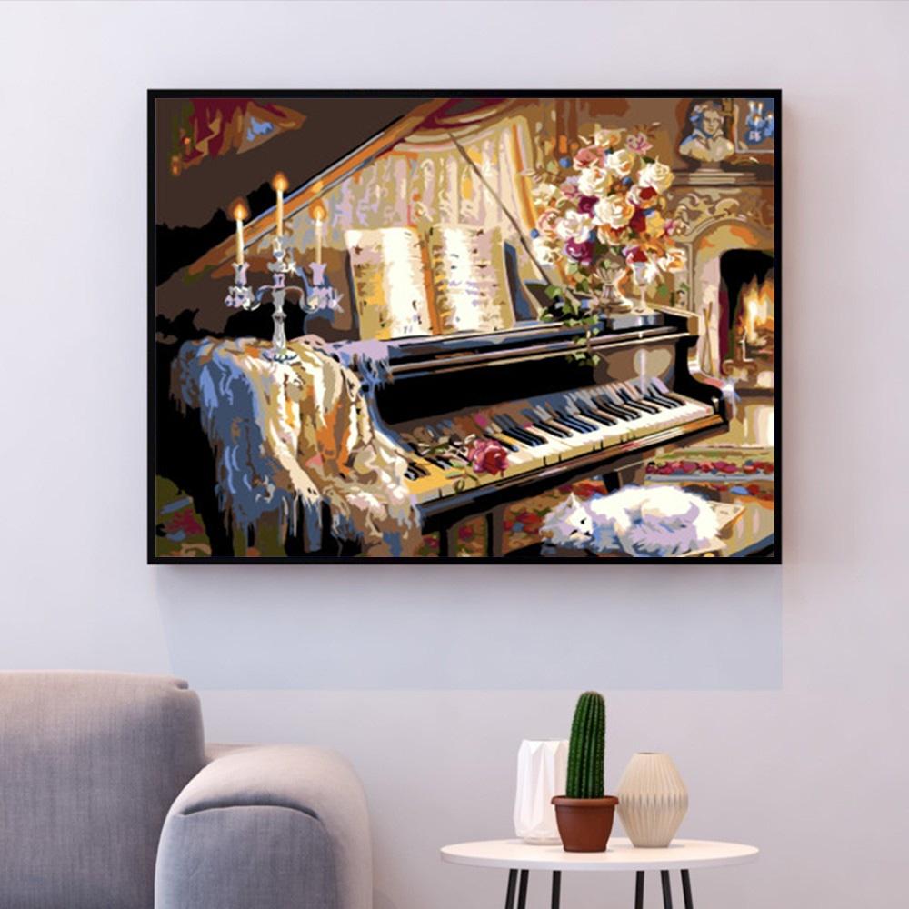 Diamond Embroidery Diamond Mosaic Piano Rhinestone Diamond Handmade Diamond Painting