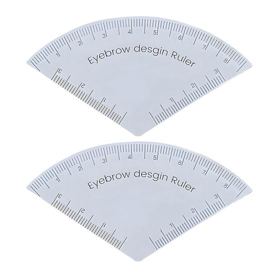 Reusable Eyebrow Shaping Ruler Adjustable Makeup Drawing Guide Eyebrow Design Ruler Portable Makeup Tool for Beginners Pros
