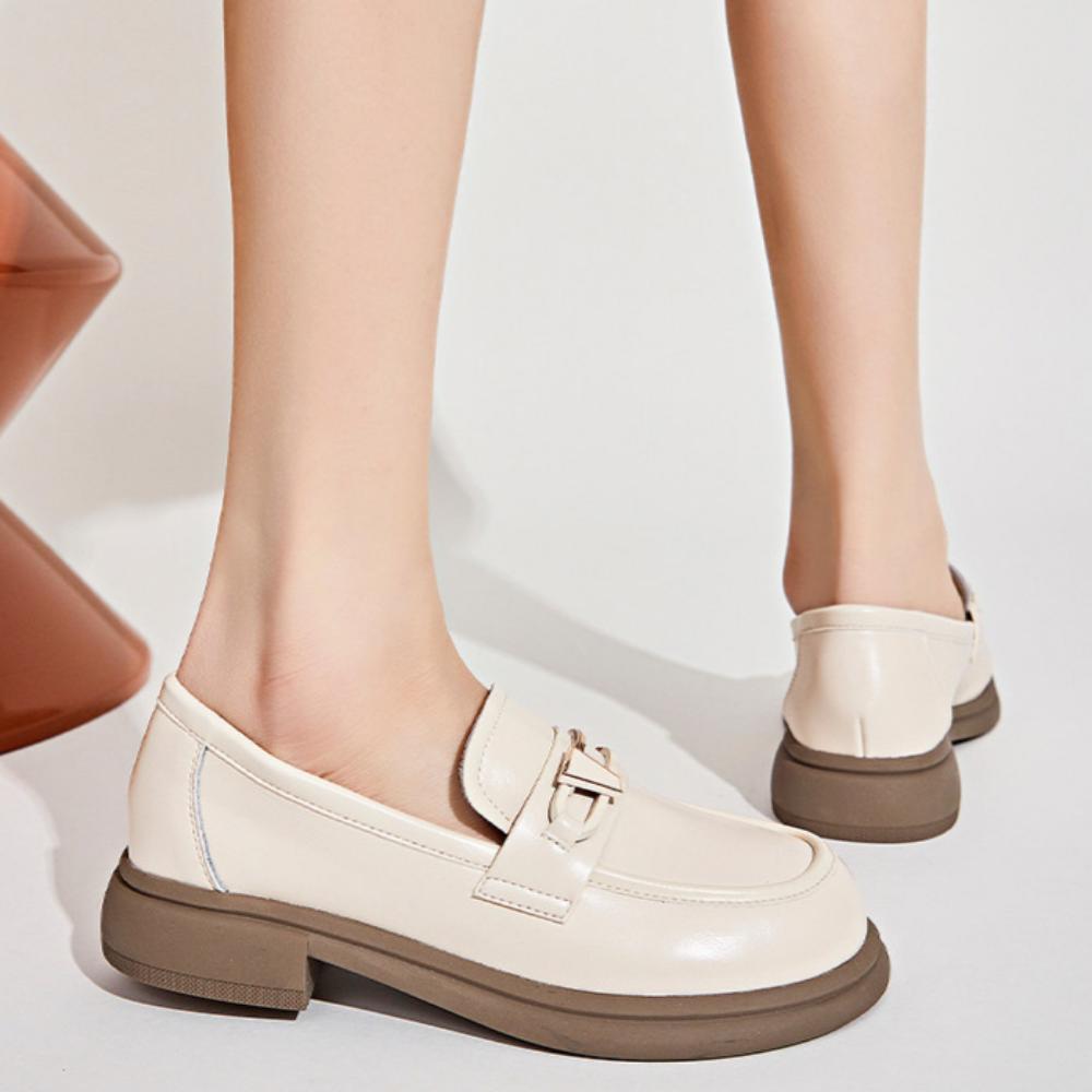 Loafers Women's British Style Small Leather Shoes Women's Shoes Small Fragrant Style Single Shoes
